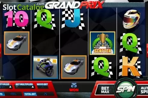 Win Screen 2. Grand Prix slot