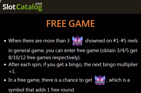Free Game screen. Samba (TaDa Gaming) slot
