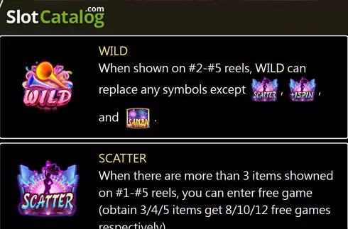 Wild and Scatter screen. Samba (TaDa Gaming) slot