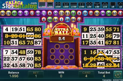 Win screen. Calaca Bingo slot
