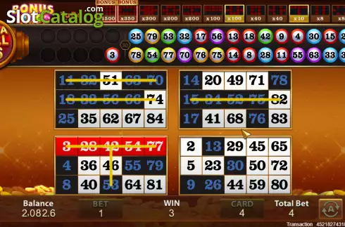 画面4. Bonus Bingo (TaDa Gaming) カジノスロット
