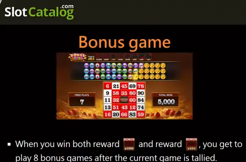 Bildschirm5. Bonus Bingo (TaDa Gaming) slot