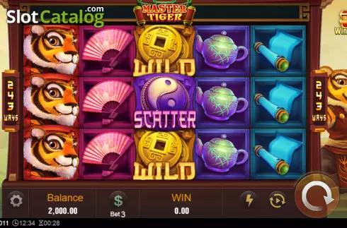 Bildschirm2. Master Tiger slot