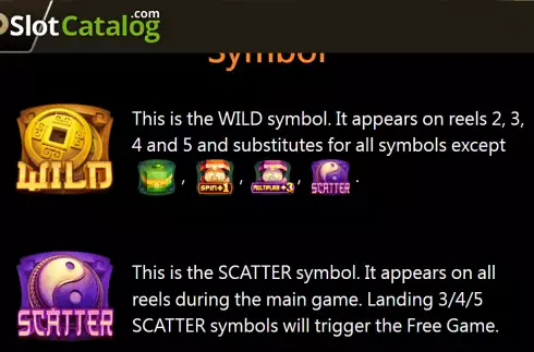 Wild and Scatter screen. Master Tiger slot