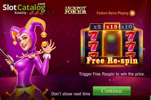 Intro screen. Jackpot Joker (TaDa Gaming) slot