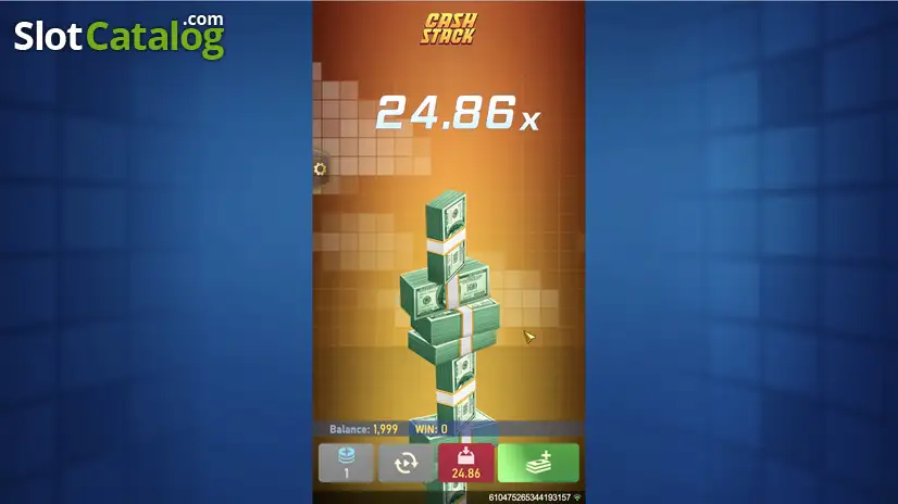 Cash Stack by TaDa Gaming Gameplay Screen cash-stack