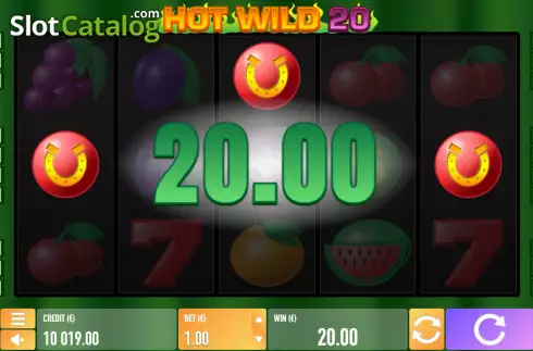 Bildschirm4. Hot Wild 20 slot
