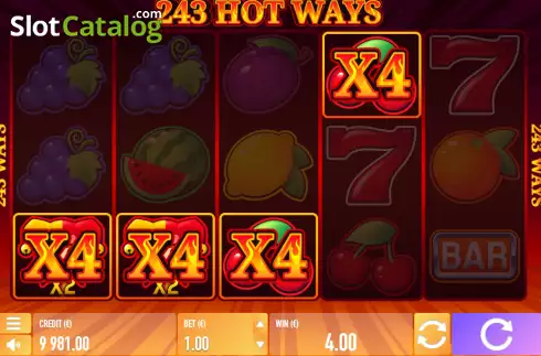 Schermo3. 243 Hot Ways slot