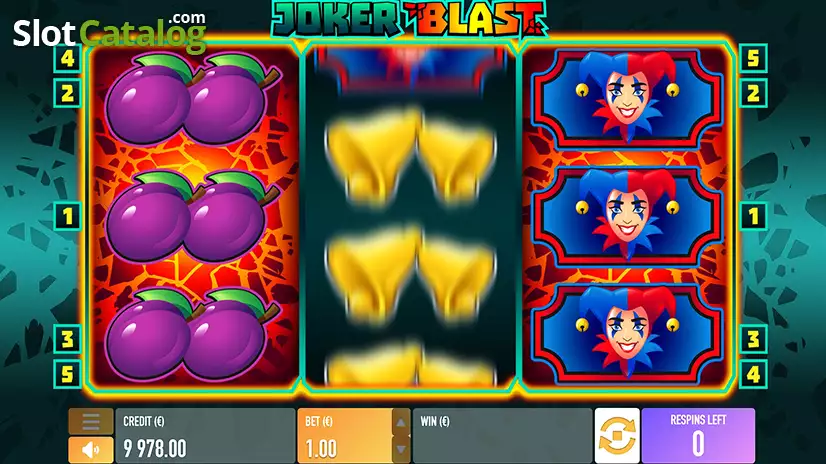 Joker Blast bonusová funkce Blast Respin