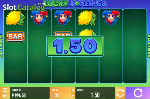 Skärmdump3. Lucky Joker 50 slot