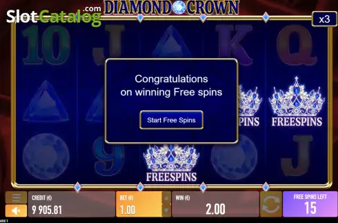 Pantalla5. Diamond Crown Tragamonedas 