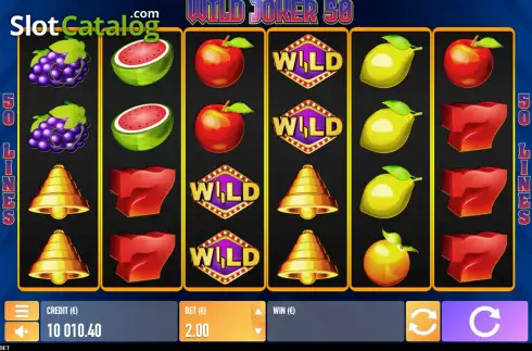 Game screen. Wild Joker 50 slot