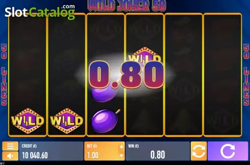 Win screen. Wild Joker 50 slot