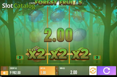 Win screen 3. Forest Fruit 5 slot