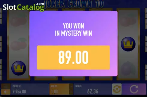 Mystery Win Game screen 2. Joker Crown 10 slot