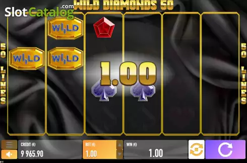 Win screen 2. Wild Diamonds 50 slot