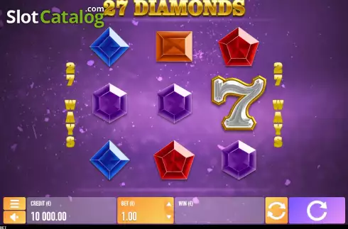 Game screen. 27 Diamonds slot