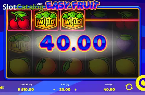 Win screen. Easy Fruit slot