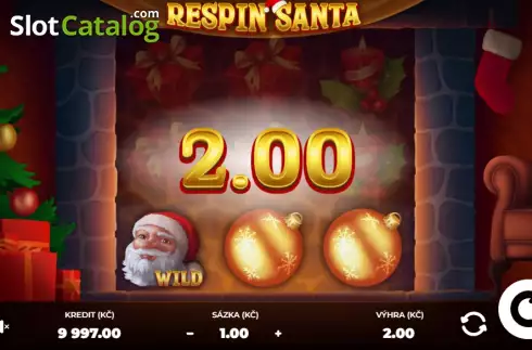 Bildschirm3. Respin Santa slot