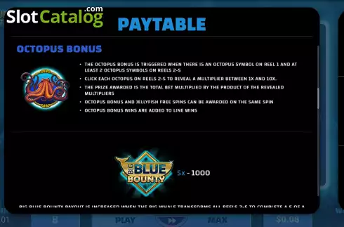Pantalla6. Big Blue Bounty Tragamonedas 