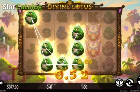 Win Screen 3. Divine Lotus slot