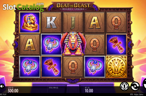Reel Screen. Beat the Beast Mighty Sphinx slot
