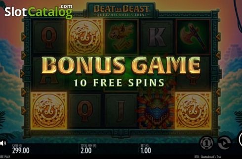 Bildschirm6. Beat the Beast Quetzalcoatls Trial slot