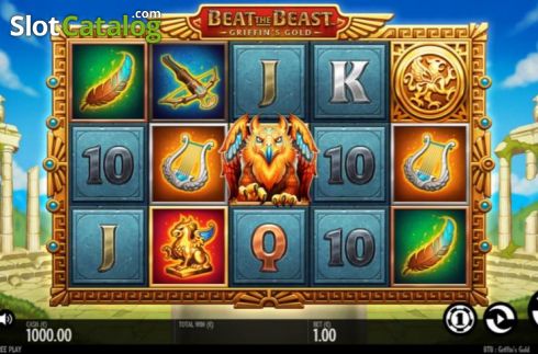 Reel Screen. Beat the Beast Griffin's Gold slot
