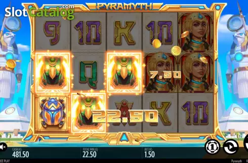 Win Screen. Pyramyth slot