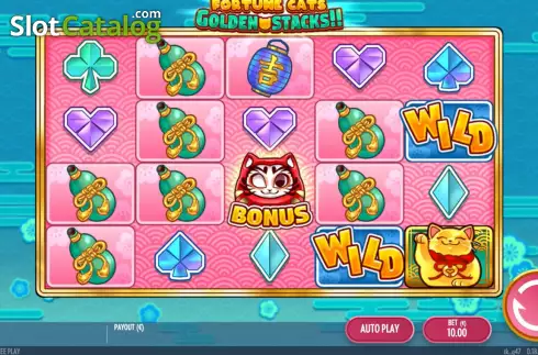 Bildschirm3. Fortune Cats Golden Stacks slot
