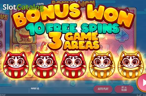 Free Spins Start Screen. Fortune Cats Golden Stacks slot