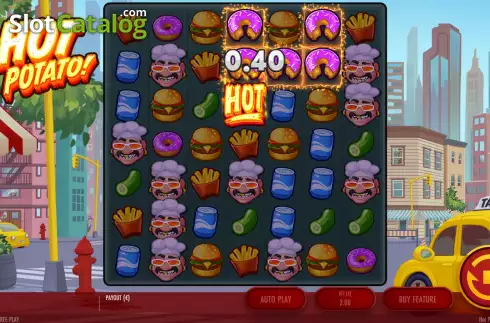 Win Screen. Hot Potato! slot