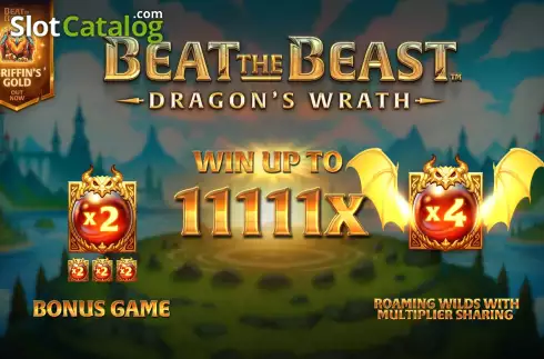 Start Screen. Beat the Beast Dragon’s Wrath slot