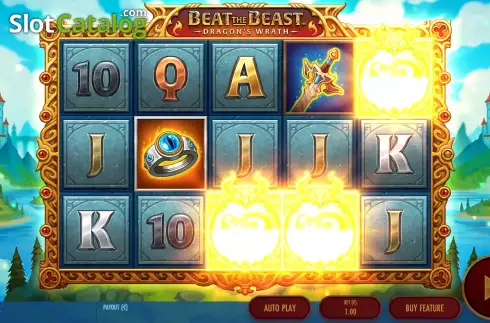Free Spins Win Screen. Beat the Beast Dragon’s Wrath slot