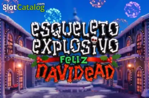 Esqueleto Explosivo Feliz Navidead