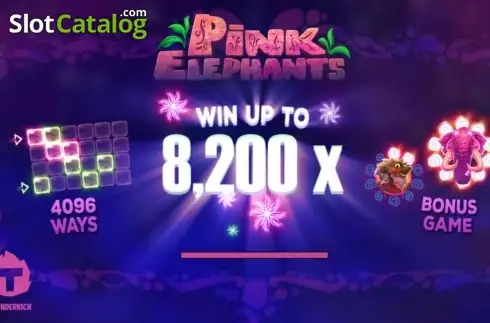 画面2. Pink Elephants (ピンク・エレファンツ) カジノスロット