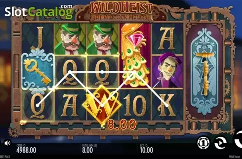 Bildschirm5. Wild Heist at Peacock Manor slot