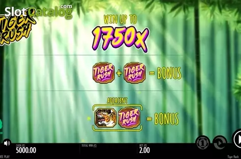 Bildschirm2. Tiger Rush slot
