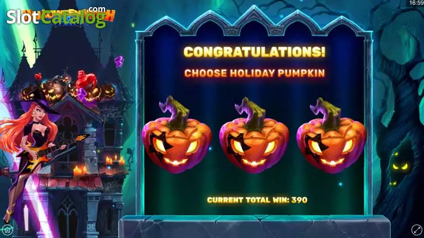 Machine à sous vidéo Halloween Witch Party