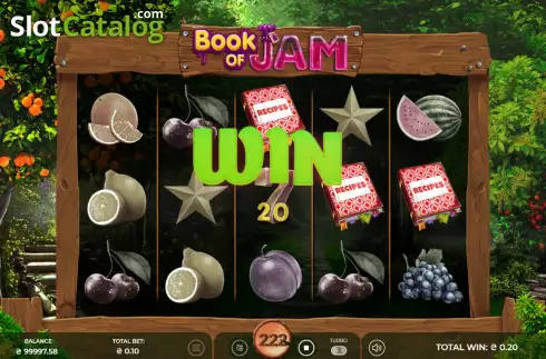 Win Screen 2. Book of Jam slot