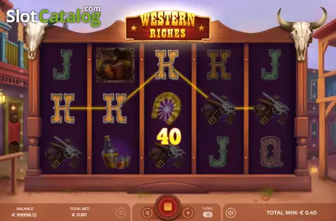 Win screen 2. Western Riches slot