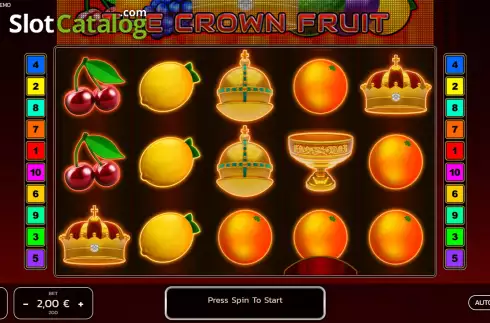 Skärmdump2. The Crown Fruit slot