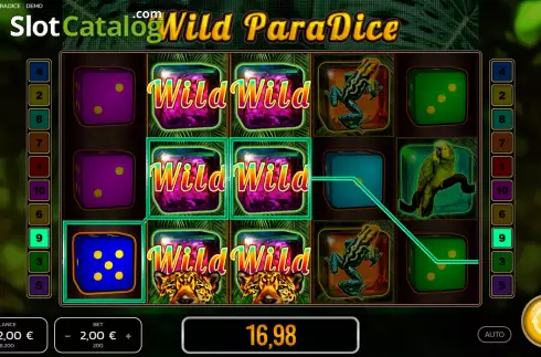 Win screen 2. Wild Paradice slot