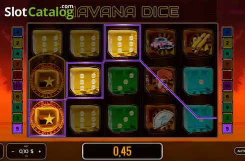 Win screen 2. Havana Dice slot