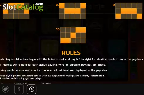 Paylines screen 2. Havana Dice slot