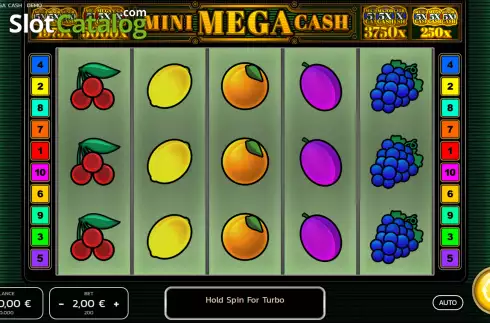 Bildschirm2. Mini Mega Cash slot