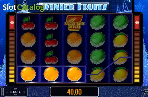 Win screen 2. Winter Fruits slot