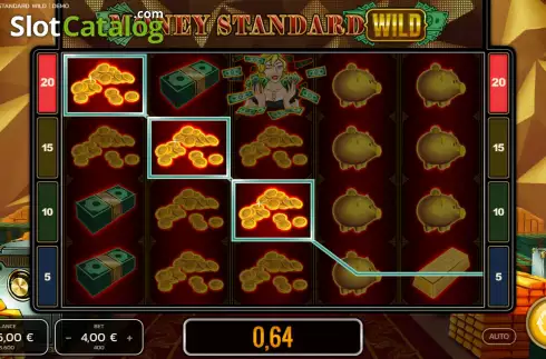 Win screen. Money Standard Wild slot