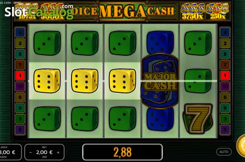 Ecran3. Dice Mega Cash slot
