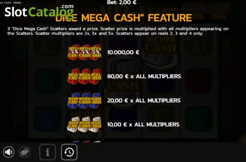 Skärmdump5. Dice Mega Cash slot